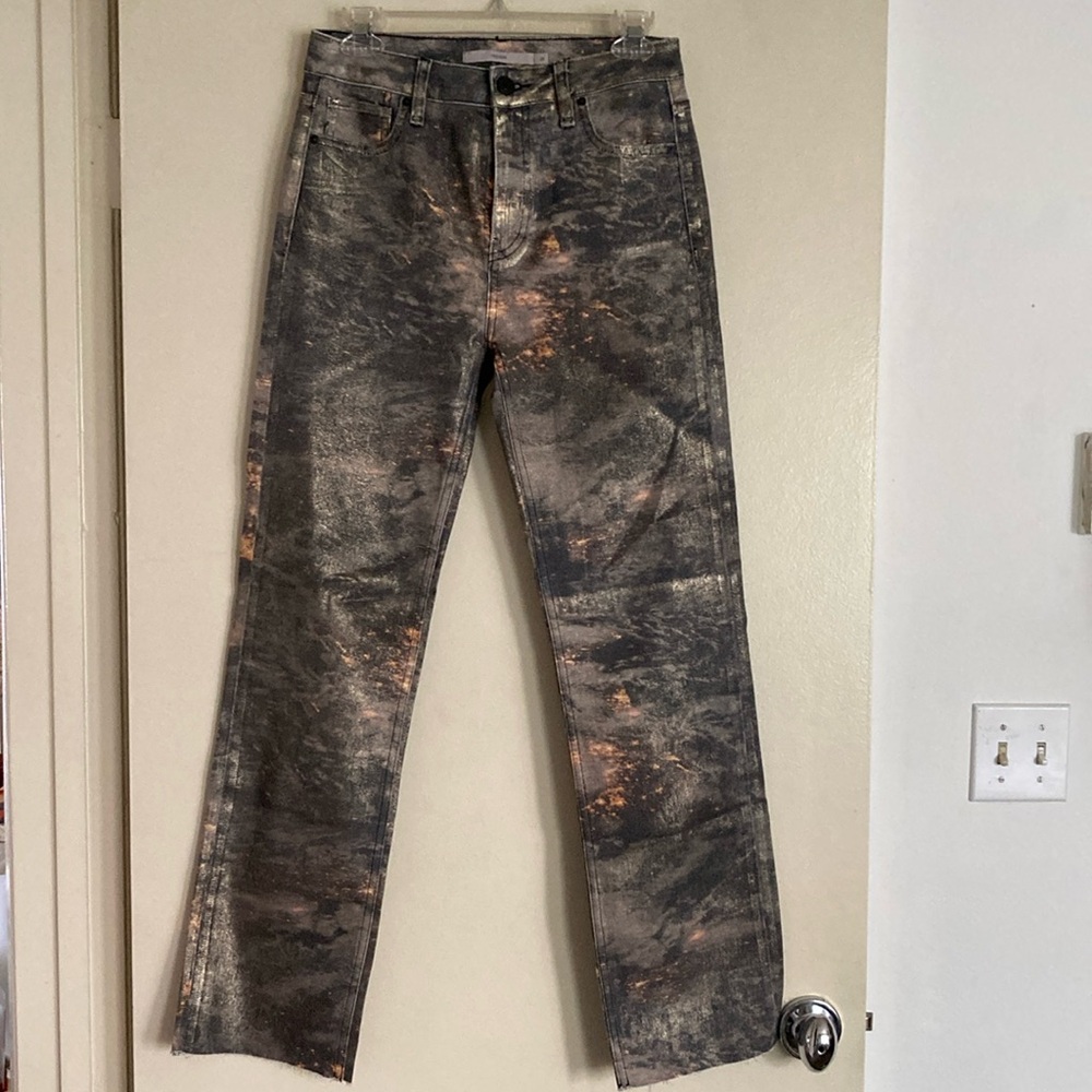 HUDSON Womens printed waxed 5 pocket Jean. Sz 25.  NWOT